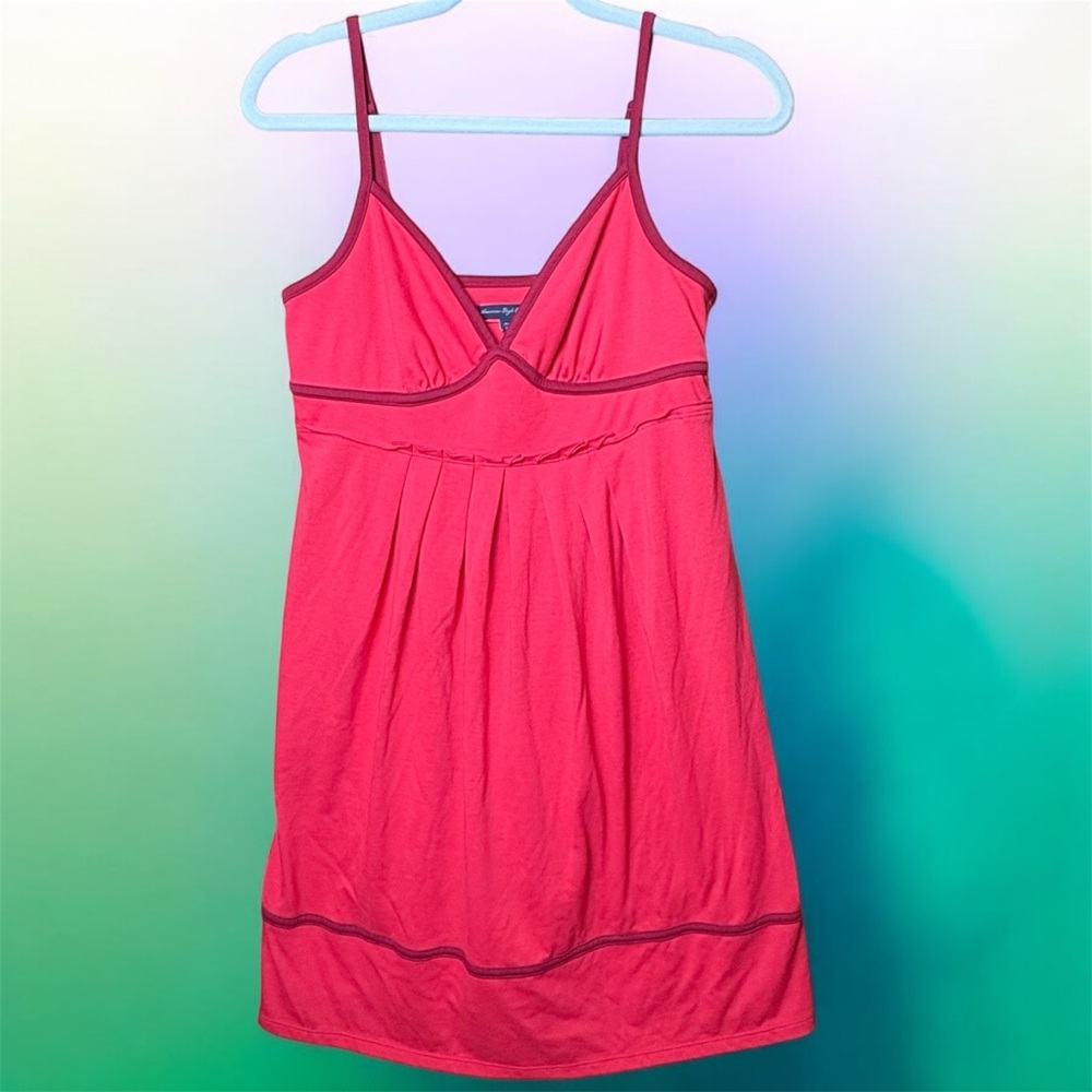 VTG American Eagle Outfitters Y2K Babydoll Sleeveless Mini Dress Women's M - Picture 3 of 11